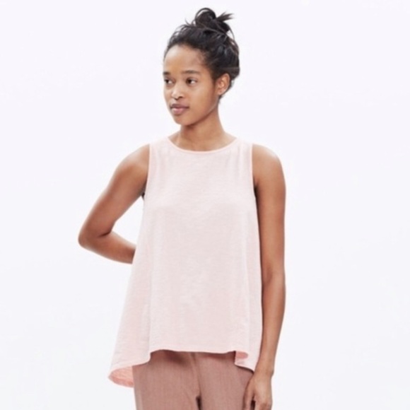 Madewell Forward Seam Slub Tank Dusty Rose EUC Size M - Picture 1 of 8